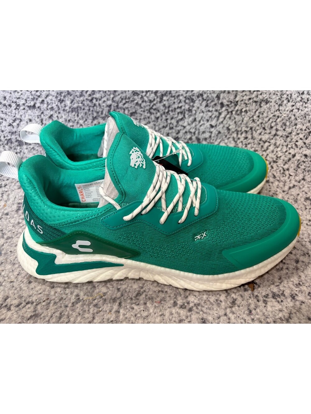 Charly Vigorate PFX Leon Mens Running Shoes Green White Size 13 NIB
